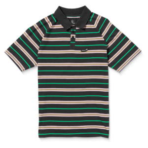 EDGES POLO SS--BLACK/RAYAS