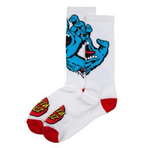 SOCKS SCREAMING HAND--WHITE