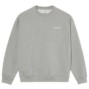 DAVE CREWNECK SURF LOGO--HEATHER GREY
