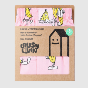 LOUSY LIVIN BOXERSHORTS PINK BANANA--BLOSSOM