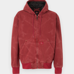 HILHAM LIN DNM HOOD BOMBER--GARNET