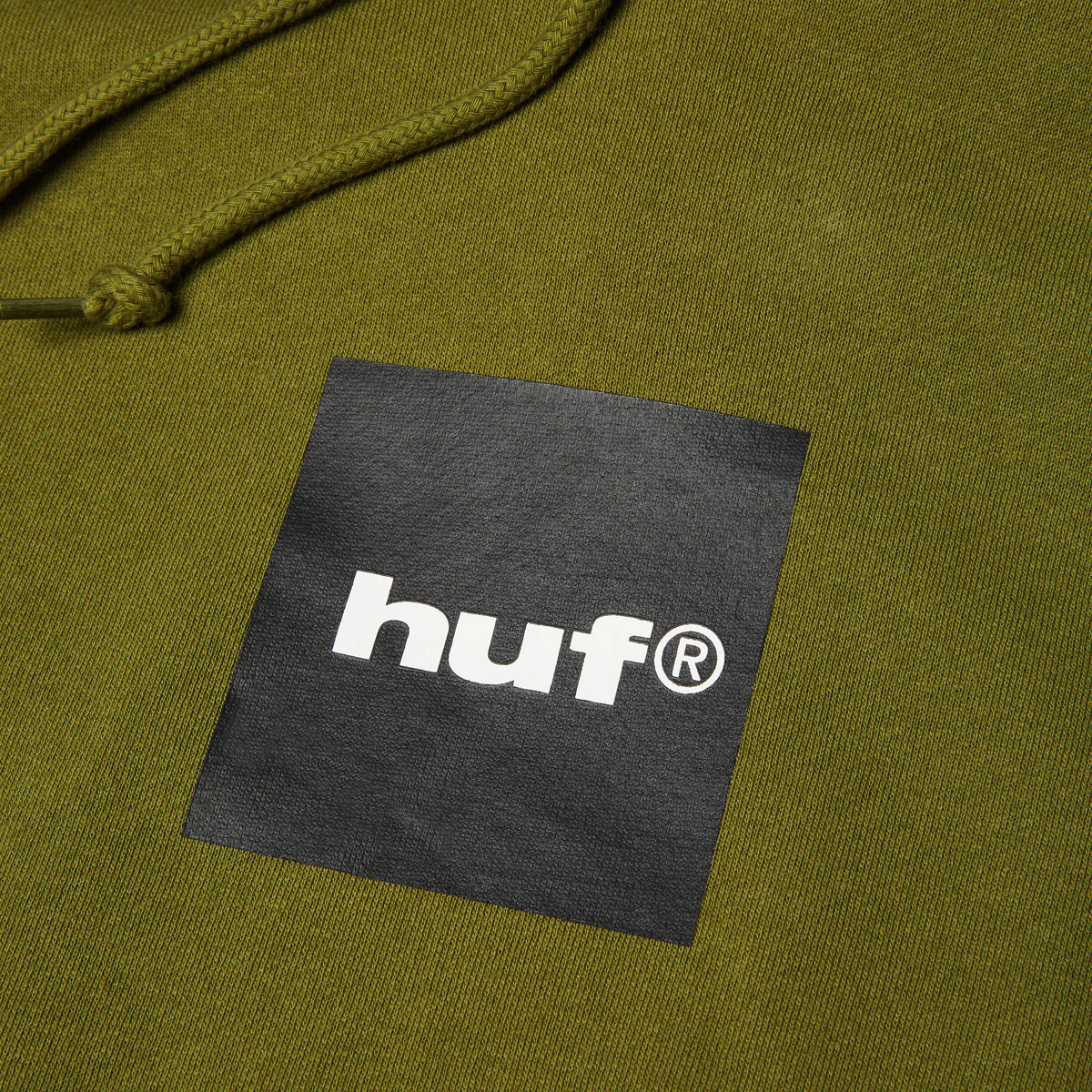 BOX LOGO PO HOODIE--OLIVE/BLACK
