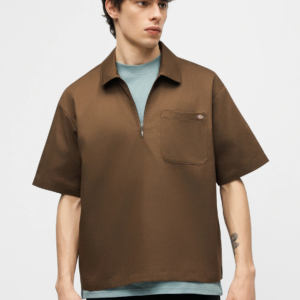 CADIZ QZ SHIRT SS--TIMBER BROWN