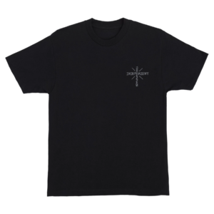 DRESSEN SKULL ROSE S/S HEAVYWEIGHT T-SHIRT--BLACK