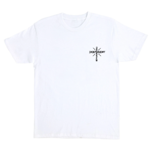 DRESSEN SKULL ROSE S/S HEAVYWEIGHT T-SHIRT--WHITE