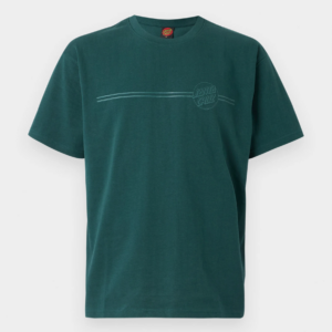 TONAL OPUS DOT STRIPE T-SHIRT--KALE