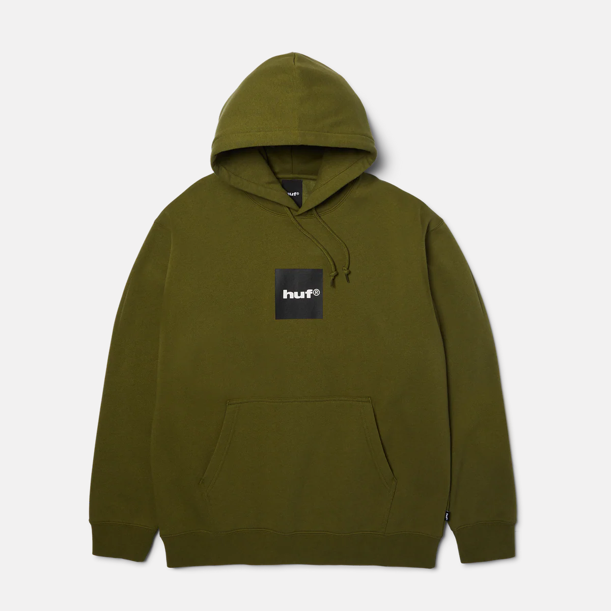 BOX LOGO PO HOODIE--OLIVE/BLACK