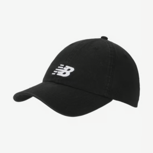 6 PANEL CHAIN STICH LOGO NEW BALANCE--BLACK