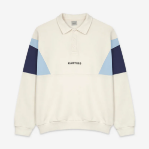 CREW POLO HARRY--IVORY/NAVY/SKY