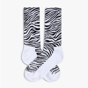 ATHLETIC ZEBRA PRINT--WHITE