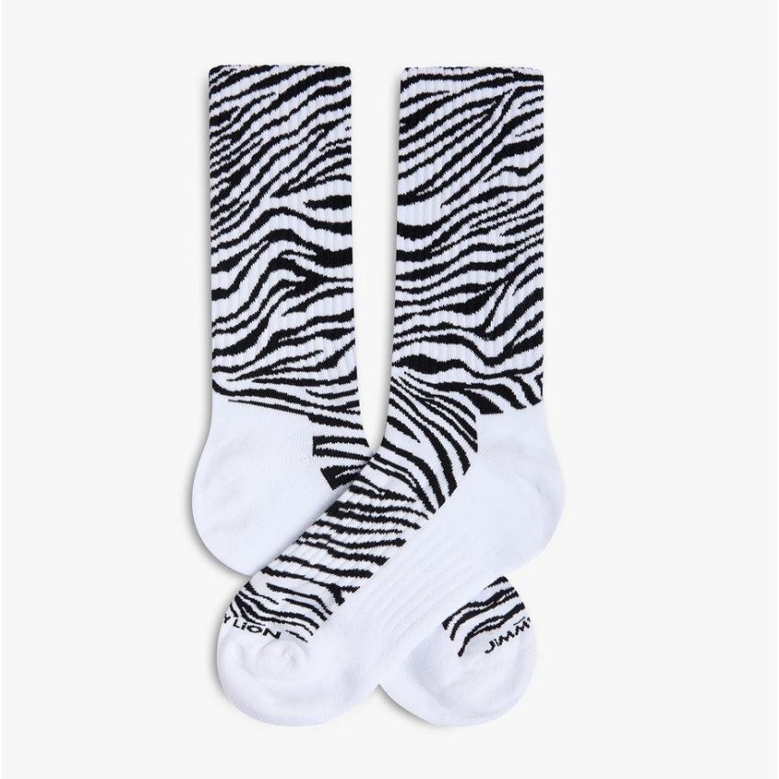 ATHLETIC ZEBRA PRINT--WHITE