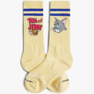 ATHLETIC TOM AND JERRY HEADS--BUTTER YELLOW