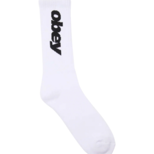ITALICS SOCKS--WHITE
