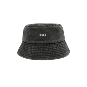 BOLD PIGMENT CANVAS BUCKET HAT--PIGMENT BLACK