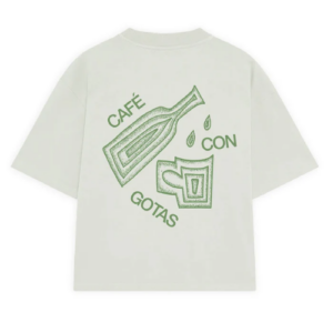 CAMISETA CAFÉ CON GOTAS--CRU