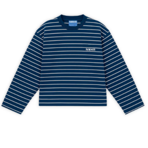 CAMISETA LARGA RAYAS--AZUL