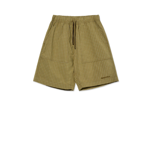 HIKE SHORTS--OLIVE CHECK